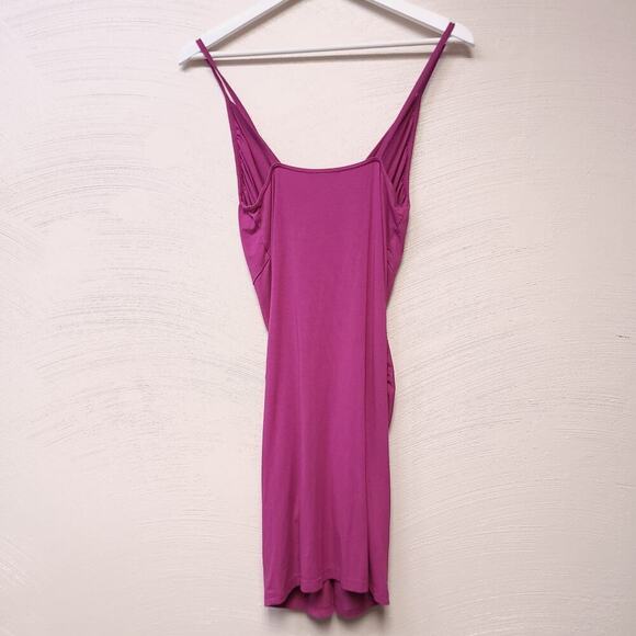 Venus Dress Tank Top Size S Pink Magenta Post Y2k Stretchy Knit Summer Body Con - Picture 5 of 5